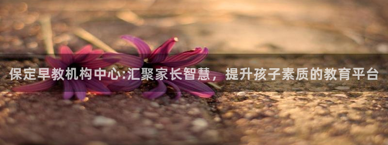 天狮娱乐指尖得：保定早教机构中心:汇聚家长智慧，提升孩子素质的教育平台