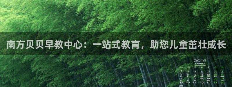 du天狮娱乐 主管注册官网：南方贝贝早教中心：一站式教育，助您儿童茁壮成长