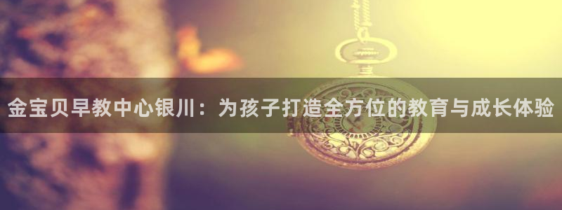 天狮娱乐q：金宝贝早教中心银川：为孩子打造全方位的教育与成长体验