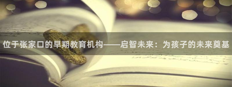 天狮娱乐优惠：位于张家口的早期教育机构——启智未来：为孩子的未来奠基