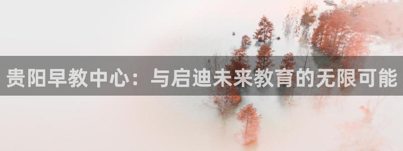 天狮娱乐 b招商61166:贵阳早教中心:与启迪未来教育的无限可能
