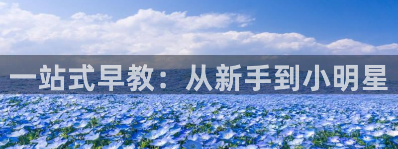 天狮娱乐登陆:一站式早教:从新手到小明星