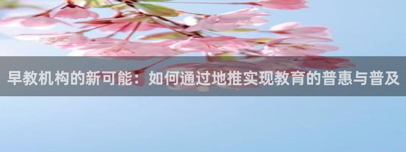 天狮娱乐招代理:早教机构的新可能:如何通过地推实现教育的普惠与普及